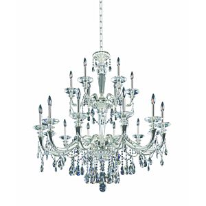  JolivetTraditional Chandelier in Two Tone Silver
