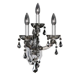 Allegri Brahms 3 Light 17 Inch Wall Sconce in Chrome