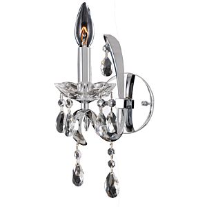 Allegri Catalani 13 Inch Wall Sconce in Chrome