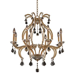Allegri Duchess 8 Light Transitional Chandelier in Brushed Champagne Gold