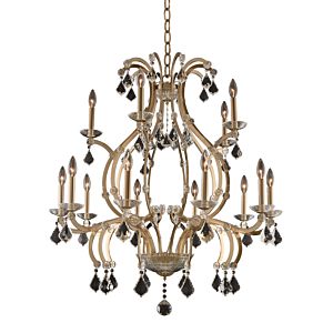 Allegri Duchess 15 Light Transitional Chandelier in Brushed Champagne Gold