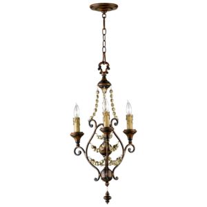 Cyan Design Meriel 3 Light Traditional Chandelier in Antiqued Sienna