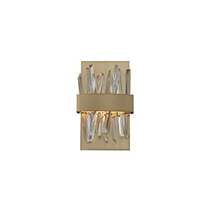 Allegri Glacier 12 Inch Wall Sconce in Brushed Champagne Gold