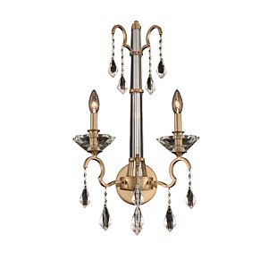 Allegri Valencia 2 Light 26 Inch Wall Sconce in Brushed Champagne Gold
