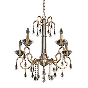  Valencia Modern Chandelier in Brushed Champagne Gold