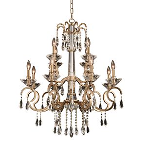  ValenciaModern Chandelier in Brushed Champagne Gold