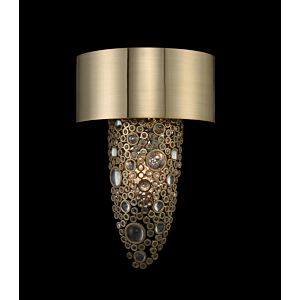 Allegri Ciottolo 2 Light 16 Inch Wall Sconce in Brushed Champagne Gold