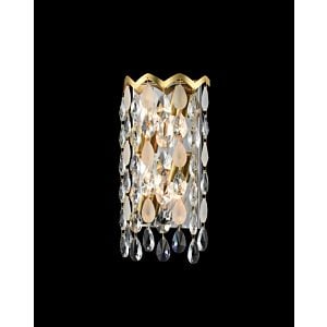 Allegri Caretta 4 Light 15 Inch Wall Sconce in Antique Brass