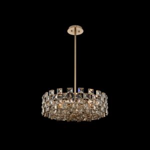 Piazze 9-Light Pendant in Brushed Champagne Gold