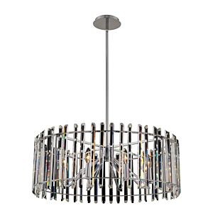 Allegri Viano 8 Light Contemporary Chandelier in Polished Chrome
