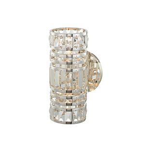 Allegri Strato 2 Light Wall Sconce in Polished Silver