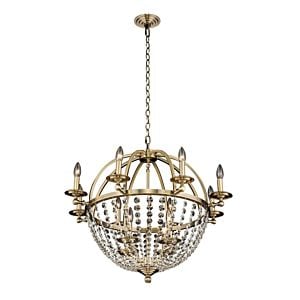  Pendolo Transitional Chandelier in Brushed Champagne Gold