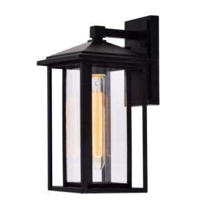 CWI Crawford 1 Light Black Outdoor Wall Light