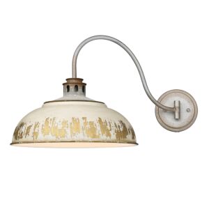 Kinsley 1-Light Wall Sconce in Aged Galvanized Steel