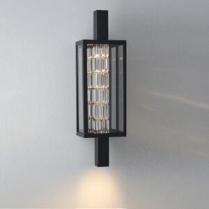 Colonna Esterno Outdoor LED Wall Sconce in Matte Black