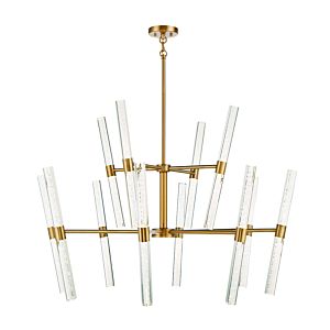 Savoy House Arlon 24 Light LED Chandelier in Warm Brass