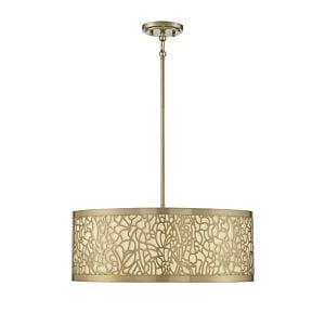 Savoy House New Haven 4 Light Pendant in Burnished Brass
