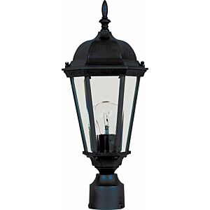 Westlake 1-Light Outdoor Pole with Post Lantern in Black