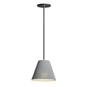 Woven Pendant Light in Gray and Black