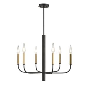 DVI Olivia 6-Light Chandelier in Multiple Finishes and Graphite