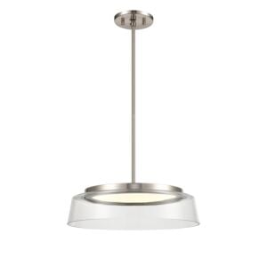 Triptych 1-Light LED Dual Mount in Satin Nickel