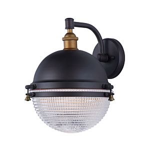 Maxim Portside Outdoor Wall Light in Oil Rubbed Bronze and Antique Brass