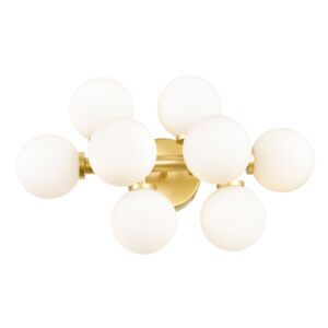 CWI Lighting Arya 8 Light Wall Sconce with Satin Gold finish