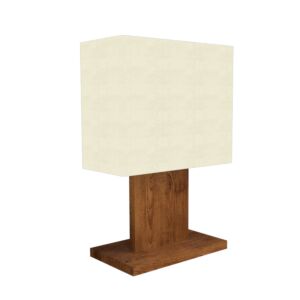Clean 1-Light Table Lamp in Imbuia