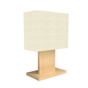 Clean 1-Light Table Lamp in Maple