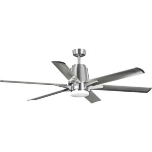 Arlo 1-Light 60" Outdoor Ceiling Fan in Brushed Nickel