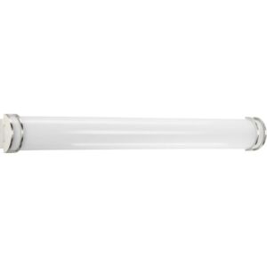 LED Linear Bathroom Vanity Light 1-Light LED Bath in Brushed Nickel