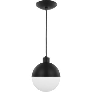 Globe LED 1-Light LED Pendant in Black