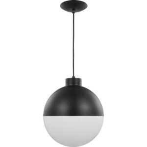 Globe LED 1-Light LED Pendant in Black