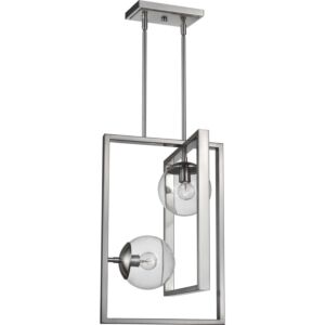 Atwell 2-Light Pendant in Brushed Nickel