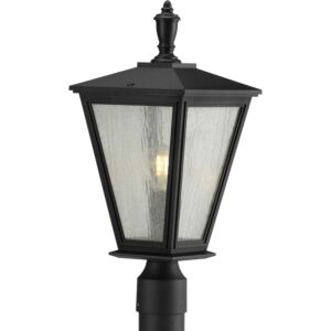 Cardiff 1-Light Post Lantern in Black