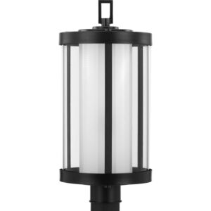 Irondale 1-Light Post Lantern in Black