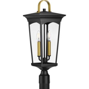 Chatsworth 2-Light Post Lantern in Black