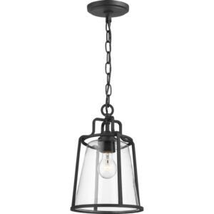 Benton Harbor 1-Light Hanging Lantern in Black
