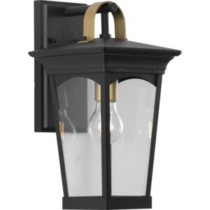 Chatsworth 1-Light Wall Lantern in Black