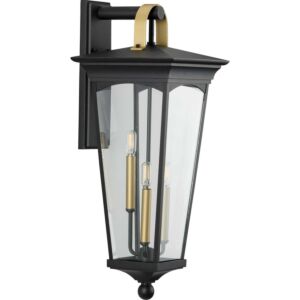 Chatsworth 3-Light Wall Lantern in Black