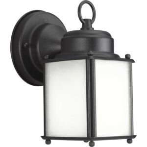 Roman Coach 1-Light Wall Lantern in Black