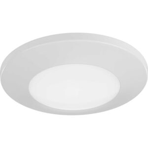 Emblem LED 1-Light LED Flush Mount in Satin White