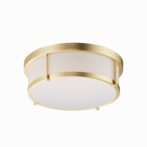 Rogue LED 1-Light LED Flush Mount in Satin Brass