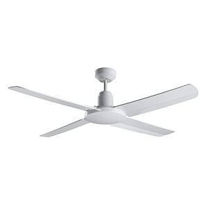 Nautilus 52in Hanging Ceiling Fan in White