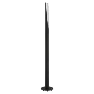 Barbotto 1-Light LED Floor Lamp in Black with Silver
