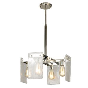 Wolter 4-Light Chandelier in Polished Nickel