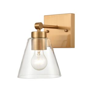 East Point 1-Light Wall Sconce in Satin Brass