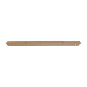 Pendant Options Three Hole Linear Pan for Pendants in Satin Brass
