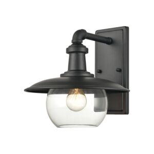 Jackson 1-Light Outdoor Wall Sconce in Matte Black