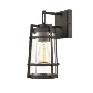 Crofton 1-Light Outdoor Wall Sconce in Charcoal